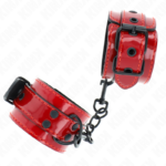 KINK - POLSINI DA POLSO ROSSO SCURO 23 X 5 CM - immagine 2