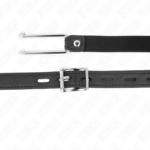 KINK - GANCIO IN METALLO 11.5 CM CON CINTURINO IN SIMILPELLE REGOLABILE 39-58 CM X 2 CM - immagine 4