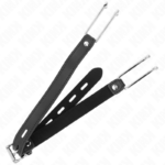 KINK - GANCIO IN METALLO 11.5 CM CON CINTURINO IN SIMILPELLE REGOLABILE 39-58 CM X 2 CM - immagine 2