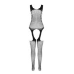 PASSION - BS 104 BODYSTOCKING NERO TAGLIA UNICA - immagine 4