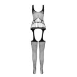 PASSION - BS 106 BODYSTOCKING ROSSO TAGLIA UNICA - immagine 3
