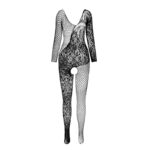 PASSION - BS 107 BODYSTOCKING ROSSO TAGLIA UNICA - immagine 3