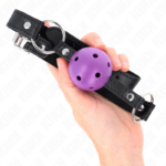 KINK - PALLA DURA CAVA VIOLA 4.5 CM BAVAGLIO 63.5 X 2 CM - immagine 4