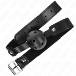 KINK - PALLA TRASPIRANTE NERA 4,5 CM BAVAGLIO 65 x 2,5 CM - immagine 2