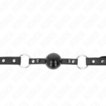 KINK - BALL GAG 4 CM CON RIVETTO PUNTA E CHIUSURA A SCATTO 65 x 2 CM - immagine 3