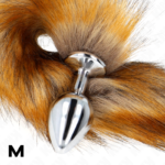 KINK - PLUG ANALE MISURA M 8 X 3,5 CM CON CODA SINTETICA 40 CM MARRONE - immagine 4