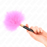 KINK - PIUME TICKLE IN METALLO ORO FUCSIA 18 CM - immagine 4