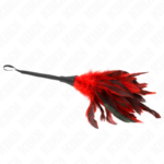 KINK - PIUME DI POLLO SOLLEGATO A FORMA DI CORNO ROSSO 36 CM - immagine 4