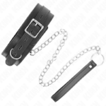 KINK - COLLARE CON CINTURA 65 CM CON CINTURINO NERO 54 X 4,5 CM - immagine 5