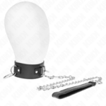 KINK - COLLANA CON GUINZAGLIO 65 CM 3 MODELLO ANELLI 2 REGOLABILE 36-43 CM X 5 CM - immagine 3