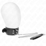 KINK - COLLANA CON CINTURINO 65 CM FIBBIE ARGENTO REGOLABILE 33-46 CM X 5,5 CM - immagine 2