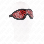 KINK - FASCIA CON MOTIVO A DIAMANTI ROSSI 20,5 x 6 CM - immagine 3