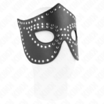 KINK - MASCHERA IN SIMILPELLE CON RIVETTI MODELLO 2 30 x 12 CM - immagine 2