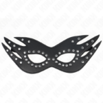 KINK - MASCHERA IN SIMILPELLE CON RIVETTI MODELLO 3 26 x 9,5 CM