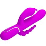 PRETTY LOVE - CAMMY VIBRATORE TRIPLO MULTIFUNZIONE 4 IN 1 ROSA - immagine 4