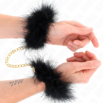 KINK - POLSINI IN PIUMA CON CATENA IN ORO MODELLO 0 - immagine 2