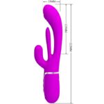 PRETTY LOVE - SHANIA VIBRATORE TRIPLO CONIGLIO MULTIFUNZIONE ROSA - immagine 7