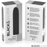 BLACK & SILVER - GERI USB RICARICABILE VIBRANTE BULLET 8 VIBRAZIONI NERO 10 X 2,2 CM - immagine 7
