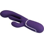 PRETTY LOVE - SHANIA VIBRATORE TRIPLO CONIGLIO MULTIFUNZIONE VIOLA - immagine 5