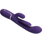 PRETTY LOVE - SHANIA VIBRATORE TRIPLO CONIGLIO MULTIFUNZIONE VIOLA - immagine 7