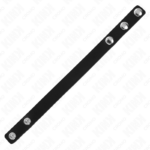 KINK - ANELLO PER PENE IN PELLE CON CHIUSURA A PRESSIONE 21,5 X 1,5 CM - immagine 5