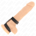 KINK - ANELLO PER PENE REGOLABILE IN PELLE DOPPIA - immagine 3