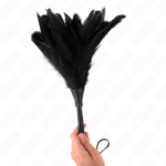 KINK - PIUME DI POLLO SOLLEGATO A FORMA DI CORNO NERO 36 CM - immagine 3