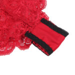 SUBBLIME - 953898 CAMICIA DA NOTTE IN SETA E PIZZO + SLIP ROSSO S/M - immagine 14