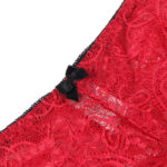 SUBBLIME - 953898 CAMICIA DA NOTTE IN SETA E PIZZO + SLIP ROSSO S/M - immagine 9