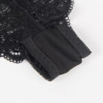 SUBBLIME - 953911 CAMICIA DA NOTTE IN SETA E PIZZO + SLIP NERO S/M - immagine 10