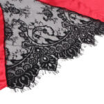 SUBBLIME - 954024 CANOTTIERA CON SCHIENA TRASPARENTE IN PIZZO + PERIZOMA ROSSO/NERO L/XL - immagine 9