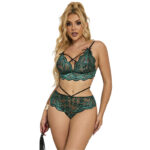SUBBLIME - 954093 REGGISENO + SLIP PIZZO VERDE L/XL - immagine 4
