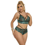 SUBBLIME - 954093 REGGISENO + SLIP PIZZO VERDE L/XL - immagine 5