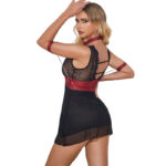 SUBBLIME - 954420 ABITO BONDAGE IN PIZZO NERO S/M - immagine 2