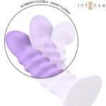 INTENSE - BRENDA VIBRATORE TAGLIA M DESIGN A SPIRALE 10 VIBRAZIONI TELECOMANDO VIOLA - immagine 6