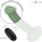 INTENSE - VIBRATORE BECCA CON VENTOSA 10 VIBRAZIONI TELECOMANDO VERDE - immagine 3