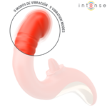 INTENSE - PAULINA VIBRATORE E STIMOLATORE A FORMA DI U ROSSO - immagine 5