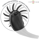 INTENSE - MABEL ANELLO VIBRANTE 10 VIBRAZIONI CON STIMOLATORE CLITORIDEO NERO - immagine 2