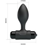 PRETTY LOVE - VIBRA BUTT 10 VIBRAZIONI PLUG ANALE NERO - immagine 7