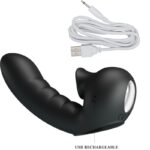 PRETTY LOVE - HOBGOBLIN CUSTODIA PER DITA VIBRANTE 12 VIBRAZIONI + STIMOLATORE CLITORIDE NERO - immagine 6