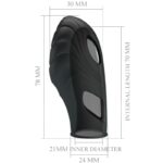 PRETTY LOVE - VIBRATORE DA DITA IN SILICONE LICH NERO - immagine 7
