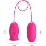 PRETTY LOVE - Ovulo vibrante a forma di margherita + lingua stimolante per il clitoride ROSA - immagine 5