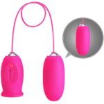 PRETTY LOVE - Ovulo vibrante a forma di margherita + lingua stimolante per il clitoride ROSA - immagine 4