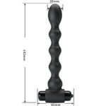PRETTY LOVE - LYNN SILICONE ANAL PLUG 10 VIBRAZIONI NERO - immagine 3