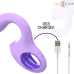 INTENSE - VIBRATORE E STIMOLATORE BAXTER VIOLA - immagine 6