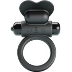 PRETTY LOVE - DEBONAIRE ANELLO VIBRANTE CONIGLIO 10 VIBRAZIONI NERO