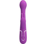 PRETTY LOVE - DEJON 3 IN 1 MULTIFUNZIONE VIBRATORE CONIGLIO VIOLA - immagine 2