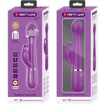 PRETTY LOVE - DEJON 3 IN 1 MULTIFUNZIONE VIBRATORE CONIGLIO VIOLA - immagine 8