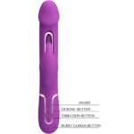 PRETTY LOVE - KAMPAS 3 IN 1 MULTIFUNZIONE VIBRATORE CONIGLIO VIOLA - immagine 6