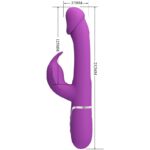 PRETTY LOVE - KAMPAS 3 IN 1 MULTIFUNZIONE VIBRATORE CONIGLIO VIOLA - immagine 5